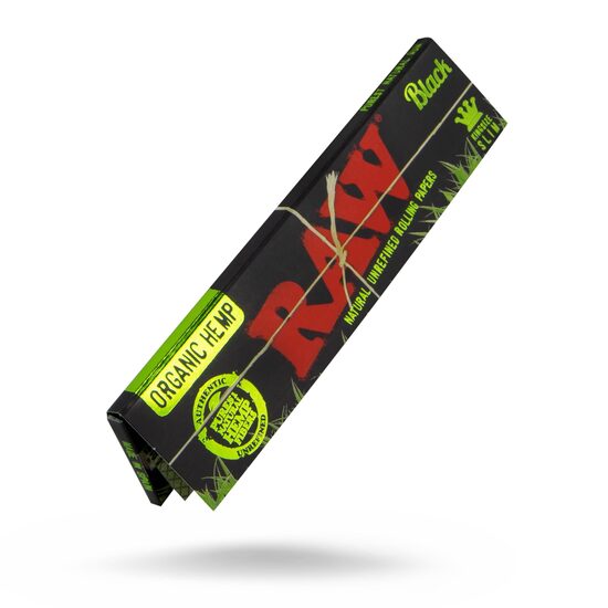 Raw Black Organic Hemp - King Size Slim cigarešu papīri